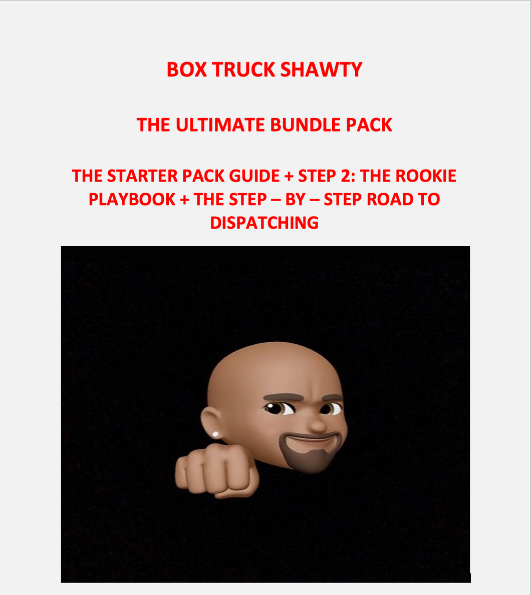 BOX TRUCK SHAWTY  - THE ULTIMATE STEP BY STEP STARTER PACK GUIDE
